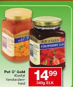 Pot O'Gold Strawberry/Apricot Jam-340g Each
