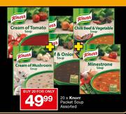 Knorr Packet Soup Assorted-20's