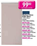 Blackout Stone Roller Blind-1500x1600mm Each