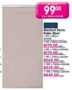 Blackout Stone Roller Blind-960x900mm Each