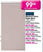 Blackout Stone Roller Blind-900x1600mm Each