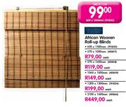 African Wooven Roll-Up Blinds-2100x1600mm Each 