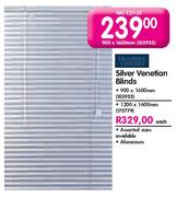 Silver Venetian Blinds-1200x1600mm Each
