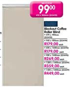 Blackout Coffee Roller Blind-600x1600mm Each 