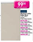 Blackout Coffee Roller Blind-1200x1600mm Each
