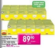Radiant GU10 Downlighter Globes 50W-10 Pack