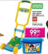 Team Power Lawn Mower with Lights-Each 