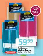 Goldenmarc Kitchen Towels 3 Pack-Per Pack 