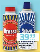 Brasso Or Silvo Liquid Polish-200ml Each