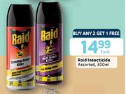 Raid Insecticide Assorted-300ml Each