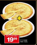 2 x Large Milk Tarts