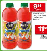Hall's Smooth Dairy Fruit Blend Concentrate Assorted-1l Each