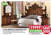  3 Piece Bordeaux Bedroom Suite