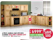 4 Piece Amelia Oak Kitchen Scheme