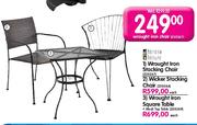 Terrace Leisure Wicker Stacking Chair 
