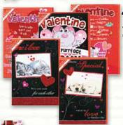 Paper Craft Valentine's Day Cards Assorted-Each