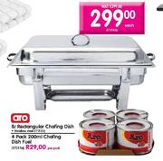 Aro Rectangular Chafing Dish-8l