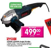 Ryobi 230mm Angle Grinder-2200W Each