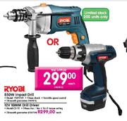 Ryobi Impact Drill-850W Each