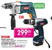 Ryobi 12V 10mm Drill Driver-Each