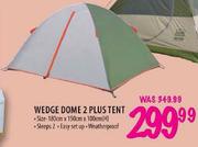 Wedge Dome 2 Plus Tent-180cm x 150cm x 100cm(H)
