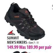 Summit Men's Hikers (Sizes 7-11)-per pair