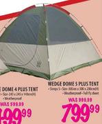 Wedge Dome 5 Plus Tent-300cm x 300cm x 200cm(H)