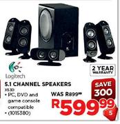 Logitech 5.1 Channel Speakers-X530