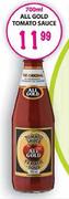 All Gold Tomato Sauce-700ml