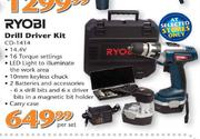 Ryobi Drill Driver Kit (CD-1414)