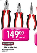 Mastercraft 3 Piece Plier Set-Per Set