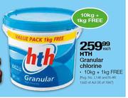 HTH Granular Chlorine-10kg + 1kg Free