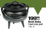 Bush Baby Cast-Iron Pot