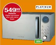 Platinum Digital Microwave Oven With Mirror Finish-25l Each