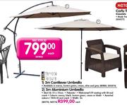 Terrace Leisure 3m Aluminium Umbrella-Each 