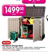 Keter Woodlands Storage Shed-Each