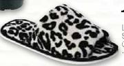 Ladies Leopard Slippers Assorted Colours Size 3-8 Per Pair