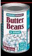 House Brand Butter Beans-410g