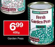 House Brand Fresh Garden Peas-400g