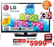 Samsung 3D Full HD LED TV (107cm) - 42"