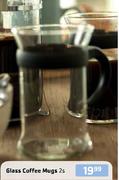 Glass Coffee Mugs-2's Set