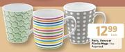 Paris, Venus Or Alaska Mugs-11oz Each