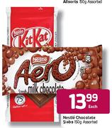 Nestle Chocolate Slabs - 150gm Each
