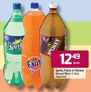 Spice, Fanta or Stoney Ginger Beer - 2 Ltr Each
