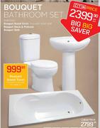 Bouquet Bathroom Set (Coloured) - Per Set