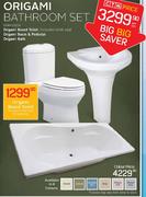 Origami Bathroom Set (Coloured) - Per Set