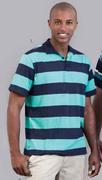 Mens Striped Golfer-231554