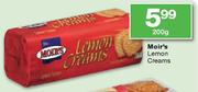 Moir's Lemon Creams-200gm