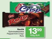 Nestle Sjokoladeblokke Peppermint Crisp/Rolo-150gm Elk