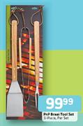 Pnp Braai Tool Set-3pcs Per Set